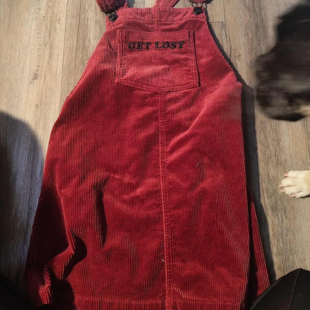 Get lost overall skirt